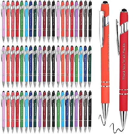 Seajan Employee Appreciation Gifts Pens Bulk Thank You for All You Do Ballpoint Pens in Stylus Pens Funny Touch Screen Gift Pens for Men Women Cow