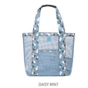 出口韓國 戶外旅行沙灘包 女士單肩大容量游泳包泳裝收納包游泳潮