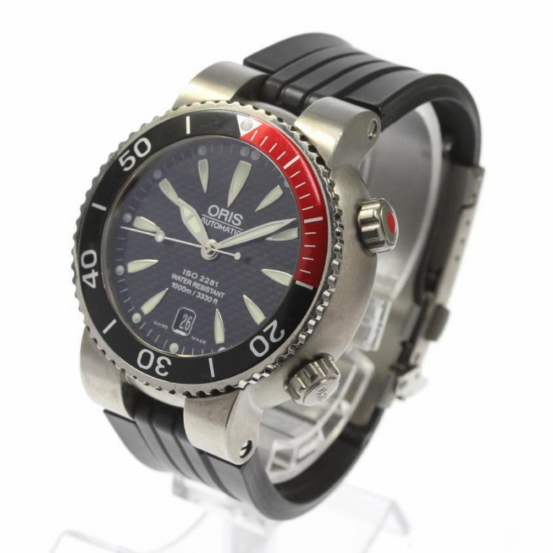 ORIS】オリス ダイバー デイト 633-7541 チタンケース 自動巻き メンズ 