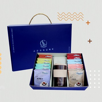 詩舒曼精品咖啡禮盒：濾掛咖啡16包(11g/包)＋咖啡纖維環保杯