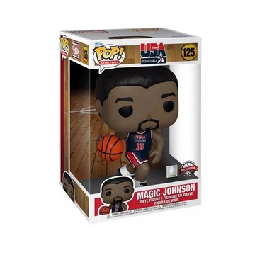 FUNKO POP 125 NBA 10吋 魔術強森 MAGIC JOHNSON 代理 美國隊 籃球 美國夢幻隊 美國隊