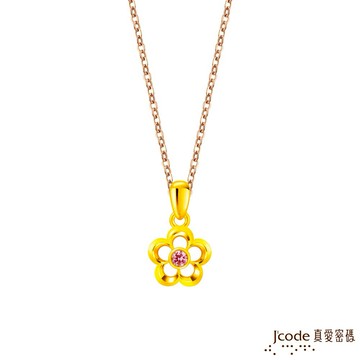 【J'code真愛密碼金飾】霞海城隍 小桃花硬金墜子 送項鍊