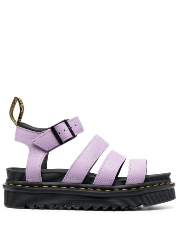 Dr. Martens - Blaire 40mm leather strap sandals - women - Calf Leather/Calf Leather/Rubber - 5 - Purple