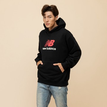 New Balance [New Balance]NB連帽長袖上衣_男性_黑色_MT51512BK