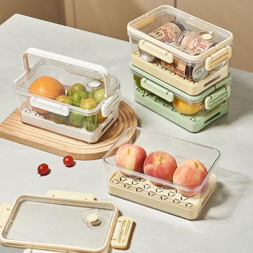 臺灣嚴選新款收納盒食品級大容量冰箱保鮮盒水果蔬菜密封冷凍整理儲物野餐