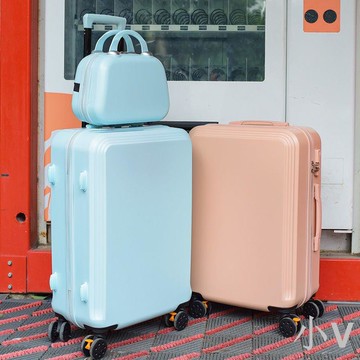 小V 新款行李箱女高顏值學生韓版拉桿箱男密碼箱旅行箱皮箱大容量箱子