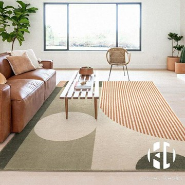 抽象客廳地毯家用臥室床邊毯現代簡約沙發茶幾毯地墊【聚物優品】