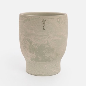 Sprout Mortar陶瓷盆器10.5cm 大理石紋綠