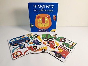 法國 Moulin Roty 交通工具磁鐵遊戲