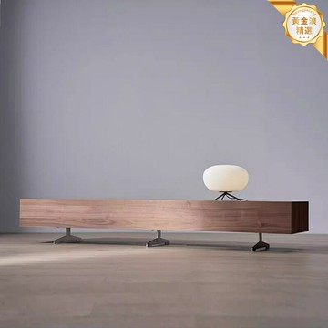 【意式極簡】電視櫃茶几組合 客廳傢俱 電視櫃 茶几 地櫃 儲物櫃 胡桃木色 小戶型適用 落地設計 簡約現代