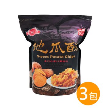 【連城記】地瓜酥-黑糖口味 140gx3包/組