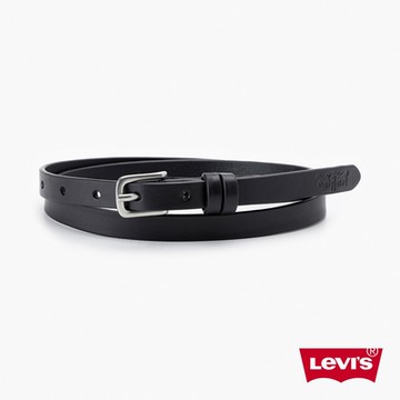 Levi s 女款 細版經典雙馬標壓印皮帶