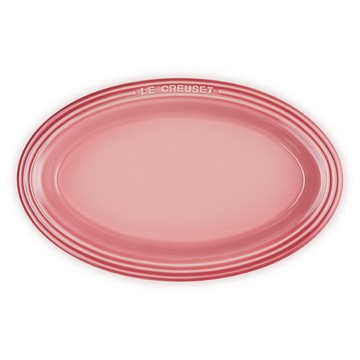 LE CREUSET -瓷器輕虹霓彩系列橢圓盤25cm薔薇粉