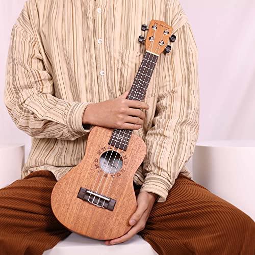 HUAWIND Concert Ukulele Ukeleles for Beginners Mahogany Inch Hawaiian Starter ukeleles Kids Adults Child Guitar Ukalalee With Gig Bag