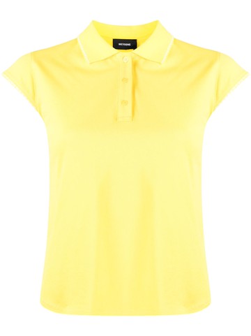 We11done - short-sleeved cotton polo shirt - women - Cotton - XS - Yellow