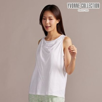 YVONNE 以旺傢飾 網路限定｜竹節紗假兩件式背心-白