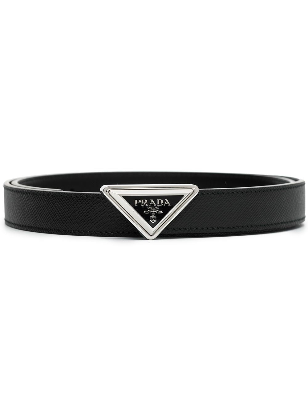 PRADA triangle logo belt