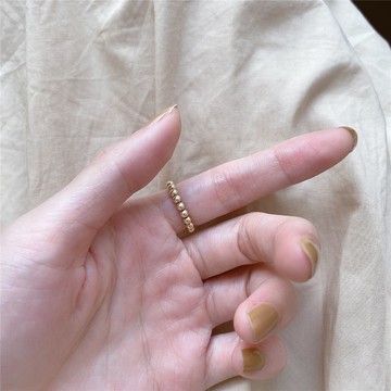 天然月光石貔貅食指戒指女時尚個性小眾設計簡約冷淡風戒指