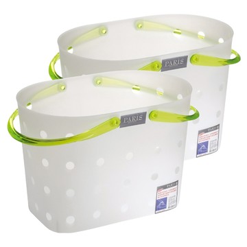 UDA 有達 芭莉絲提籃 2入組 顏色隨機 48 x 29.6 x 27.5cm 洗衣籃 髒衣籃 收納籃