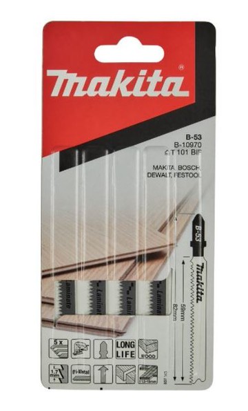 MAKITA 牧田 B-10970 B-5 可曲線切割 線鋸片 5入 層壓板 硬木 切割木材用