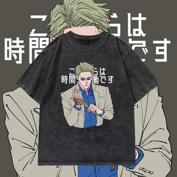 接下來是加班時間 七海建人 咒術迴戰 純棉美式做舊水洗短TEE 純棉 台灣製 獨家款