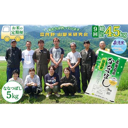 ふるさと納税 ◆9ヵ月定期便◆ 富良野 山部米研究会無洗米 5kg 北海道富良野市