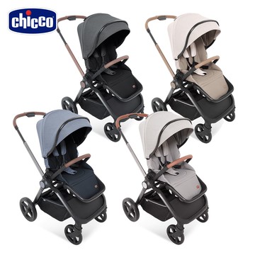 Chicco-MYSA 時尚手推車-銀葉灰/靜謐黑/英爵藍/微光琥珀(嬰兒推車/手推車)