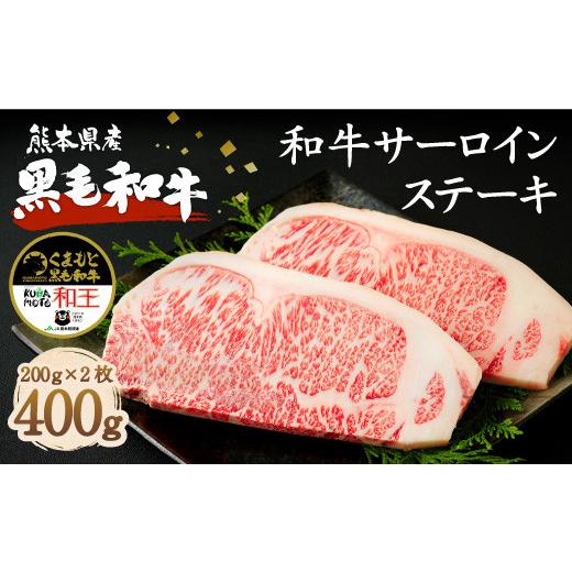 ふるさと納税 熊本県 菊池市 熊本県産 黒毛和牛 サーロイン ステーキ 計400g（200g×2） 国産 牛肉