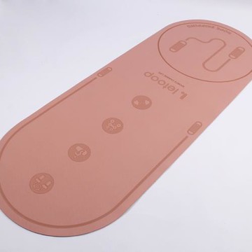 依嘉加厚跳繩減震墊瑜伽墊橢圓地墊家用室內靜音防滑地毯健身運動