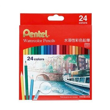 【Pentel飛龍】CB9-24TW 水溶性彩色鉛筆  24色/盒
