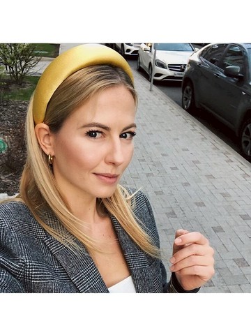 凱特王妃同款女士發箍海綿發卡糖果色金絲絨頭飾時尚優雅加厚頭箍1入