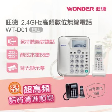 旺德 2.4G子母機(白色) WT-D01