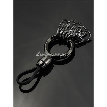 金屬8字扣S型彈簧扣戶外登山背包掛鉤黑色防丟便攜汽車掛件鑰匙扣