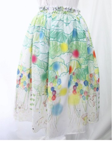Peace Art skirt