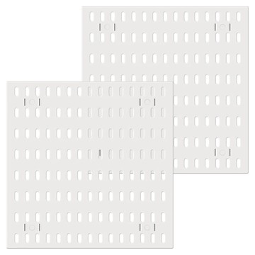 半島良品 多功能壁掛洞洞置物板 30 x 30cm 2件組  白色  1組