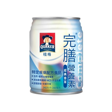 [送2罐]桂格 完膳營養素-經典香草 (250ml/24瓶/箱) 【杏一】