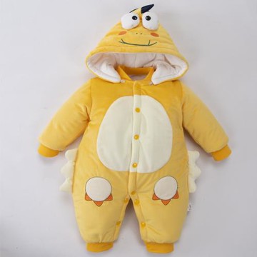 嬰兒連體衣秋冬新生兒外出抱衣夾棉加厚棉服男寶寶冬裝保暖衣服女