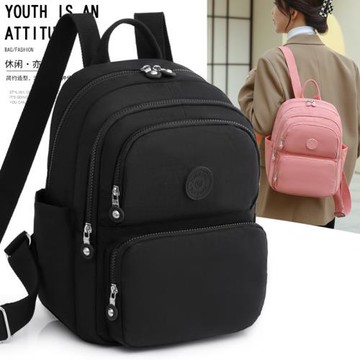 休閑百搭女包2025新款韓版大容量女式背包簡約大學生旅行雙肩包