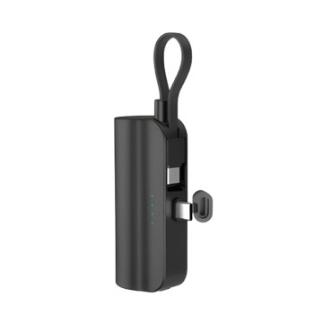 【蒔器】口袋行動電源 自帶支架 (Type-C 5000mAh)黑/白