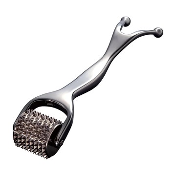 alphax ROLLER熱傳導紓壓按摩器 滾輪銅合金材質 尺寸14.2x3.3x2.5cm  炭灰色  1個