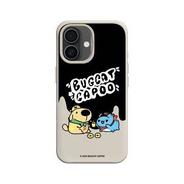 iPhone 16 SolidX 貝殼灰 - 貓貓蟲咖波 Bugcat Capoo - 流體小黃狗咖波