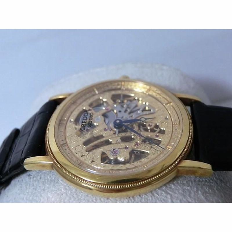 CREDOR SEIKO クレドール セイコー シグノ スケルトン 腕時計 18
