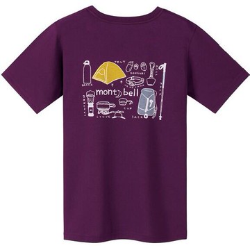 Mont-Bell WIC.T排汗T恤 Wickron排汗衣 1114254 MULB 女款/登山道具/紫紅