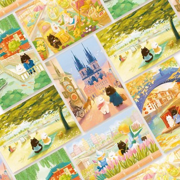 postcard-世界之旅明信片套組