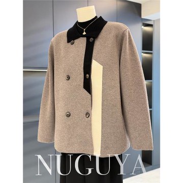 時尚休閑媽媽裝外套女開衫秋裝新款翻領上衣洋氣百搭中老年人外搭