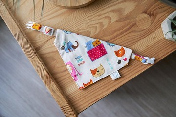 手繪貓 手作寵物項圈 寵物領巾