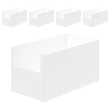 HOUDER 日式分隔收納盒 28 x 14 x 15cm  5個  白色