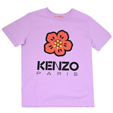 KENZO 2TS039 海棠花標誌LOGO棉質短T恤.紫