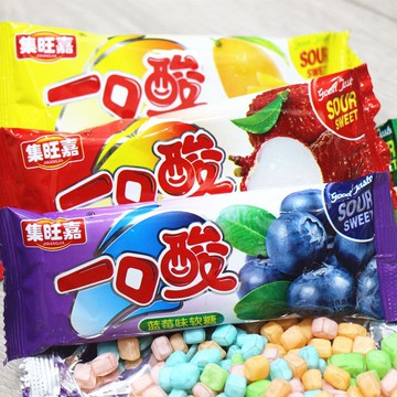 🔥 臺灣 發貨🔥一口酸 酸糖 酸的糖 軟糖 QQ糖 酸條糖 18g袋裝 酸糖果 超酸 檸檬藍莓蘋果荔枝 多口味 水果味