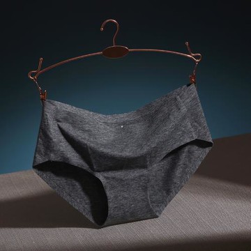 4條彩棉一片式無痕日系性感中腰舒適柔軟棉質面料純棉女三角內褲